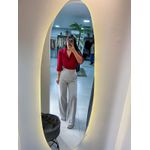Calça alfaiataria cinza claro