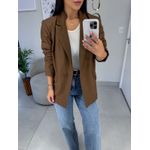 Blazer alfaiataria anne marrom