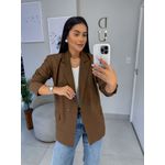 Blazer alfaiataria anne marrom
