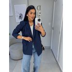 Blazer alfaiataria anne azul marinho
