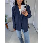 Blazer alfaiataria anne azul marinho