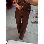 Conjunto alfaiataria Eleonor marrom