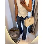 Calça flare jeans