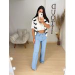 Wide leg elastano clara