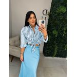 Camisa listrada azul