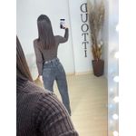 Wide leg elastano preta vintage