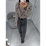 Wide leg elastano preta vintage