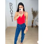 Body crepe vermelho