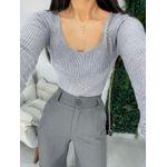 Body Tricot cinza