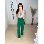 Calça flare alfaiataria verde