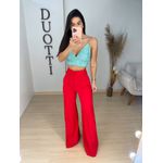 Cropped Catarina verde água