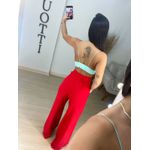 Cropped Catarina verde água