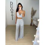 Calça paetê branca 