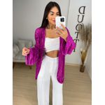 Kimono paetê pink