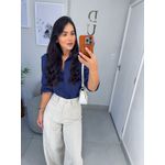 Camisa lis azul marinho
