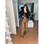 Calça caramelo couro fake 