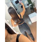 Calça veludo preta