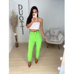 Calça reta alfaiataria verde