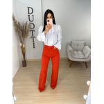 Wide leg sarja laranja