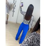Wide leg sarja azul