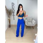 Wide leg sarja azul