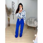 Wide leg sarja azul