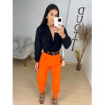 Calça cenoura laranja