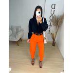 Calça cenoura laranja