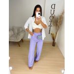 Pantalona alfaiataria Laura lilás