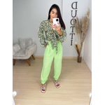 Calça viscolinho verde