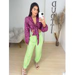 Calça viscolinho verde