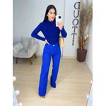 Wide leg sarja azul