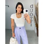 Calça alfaiataria lilás 