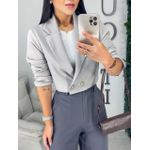 Blazer alfaiataria Ágata cinza