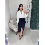 Saia linho preta