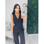 Colete alfaiataria preto