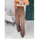 Calça alfaiataria íris marrom escuro 