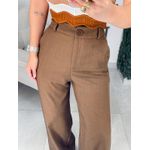 Calça alfaiataria íris marrom escuro 