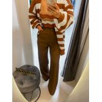 Calça alfaiataria íris marrom escuro 