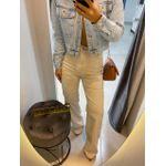 Wide leg linho off white
