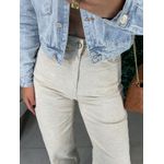 Wide leg linho off white