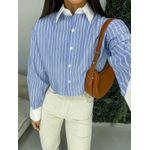 Camisa cropped listrada
