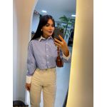 Camisa cropped listrada