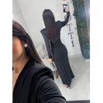 Vestido Emma manga longa preto