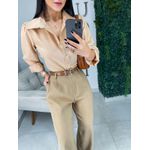Camisa botões bege