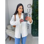 Blazer oversized branco