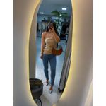 Blusa alfaiataria bege