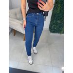 Calça mom elastano escura