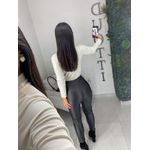 Legging couro preto