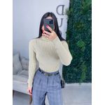 Body Tricot bege claro